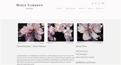 Desktop Screenshot of mariecameronstudio.com